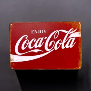 پلاک فلزی طرح Coca Cola 30*20
