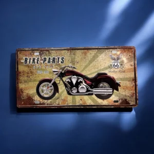 پلاک فلزی طرح Bike Parts 30*20