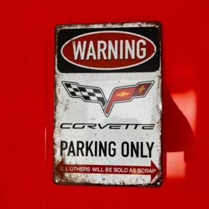 پلاک فلزی طرح Corvette