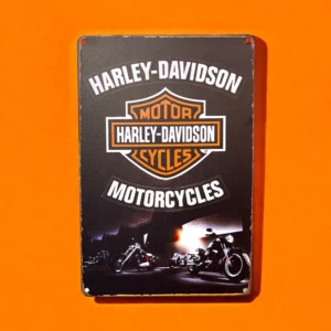 پلاک فلزی طرح Harley Davidson 30*20