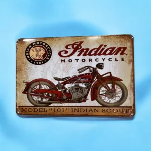 پلاک فلزی طرح Indian Motorcycle