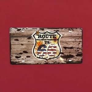 پلاک فلزی طرح Route 66 US