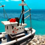ماکت قایق ماهیگیری چوبی