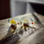 دکوری کشتی داخل بطری ۱۵ سانتیمتری LEDدار