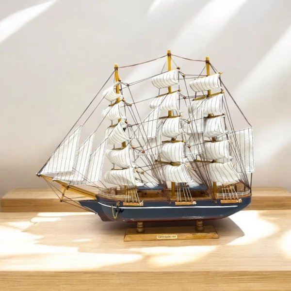 دکوری چوبی طرح کشتی ۶۰ سانتی cutty sark