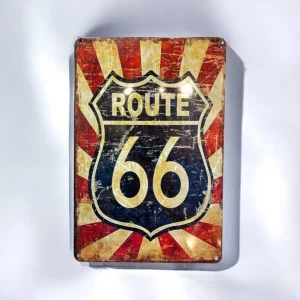 پلاک فلزی طرح Route 66 30*20